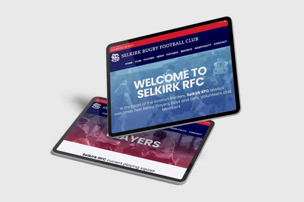 Website design for selkirk rfc image 02,